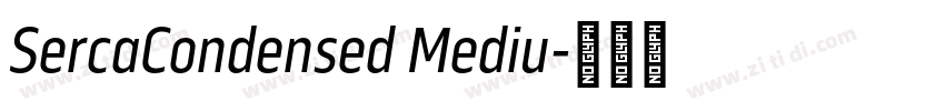 SercaCondensed Mediu字体转换